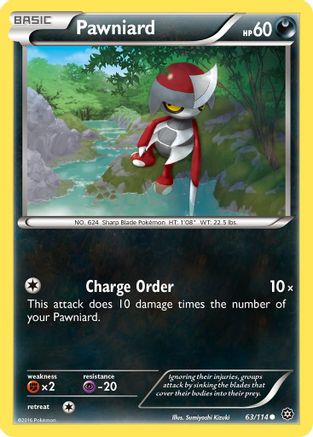 Pawniard (063/114) [XY  Steam Siege] Reverse Holofoil - Common