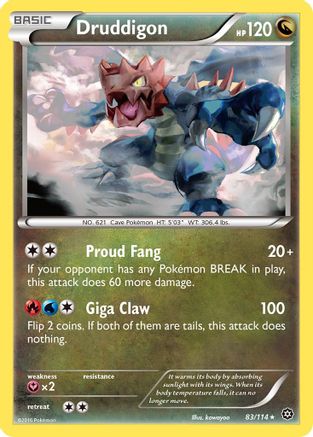 Druddigon (083/114) [XY  Steam Siege] Reverse Holofoil - Rare