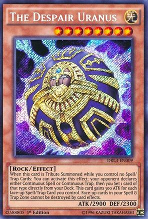 The Despair Uranus (Secret Rare) (DRL3-EN009) - Dragons of Legend: Unleashed 1st Edition