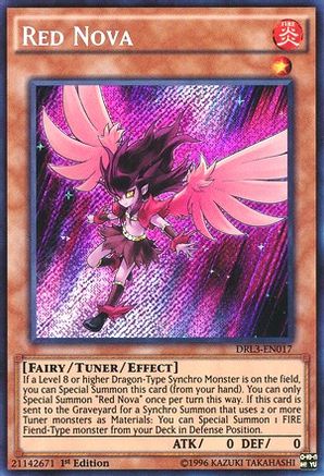 Red Nova (Secret Rare) (DRL3-EN017) - Dragons of Legend: Unleashed 1st Edition