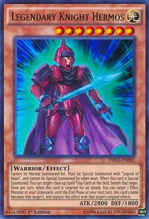 Legendary Knight Hermos (Ultra Rare) (DRL3-EN062) - Dragons of Legend: Unleashed 1st Edition