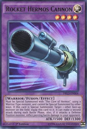 Rocket Hermos Cannon (Ultra Rare) (DRL3-EN064) - Dragons of Legend: Unleashed 1st Edition