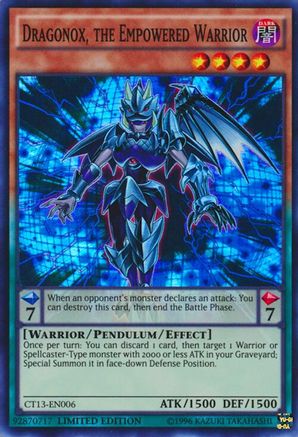Dragonox, the Empowered Warrior (Super Rare) (CT13-EN006) - 2016 Mega-Tins Limited