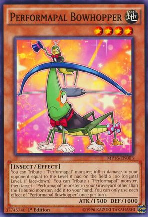 Performapal Bowhopper (Common) (MP16-EN003) - 2016 Mega-Tins Mega Pack 1st Edition