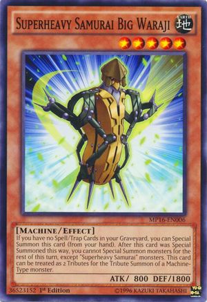 Superheavy Samurai Big Waraji (Common) (MP16-EN006) - 2016 Mega-Tins Mega Pack Unlimited
