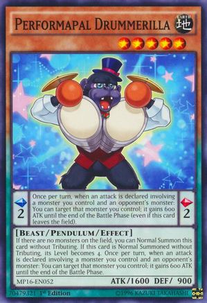 Performapal Drummerilla (Common) (MP16-EN052) - 2016 Mega-Tins Mega Pack Unlimited
