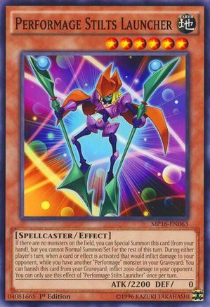 Performage Stilts Launcher (Common) (MP16-EN063) - 2016 Mega-Tins Mega Pack 1st Edition