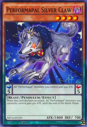 Performapal Silver Claw (Common) (MP16-EN101) - 2016 Mega-Tins Mega Pack 1st Edition