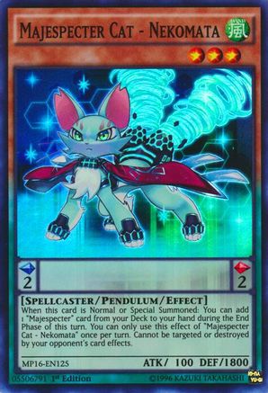 Majespecter Cat - Nekomata (Super Rare) (MP16-EN125) - 2016 Mega-Tins Mega Pack 1st Edition