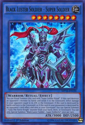 Black Luster Soldier - Super Soldier (Ultra Rare) (MP16-EN136) - 2016 Mega-Tins Mega Pack Unlimited