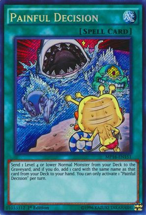 Painful Decision (Secret Rare) (MP16-EN151) - 2016 Mega-Tins Mega Pack Unlimited