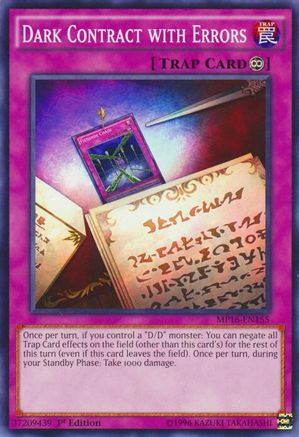 Dark Contract with Errors (Common) (MP16-EN155) - 2016 Mega-Tins Mega Pack 1st Edition