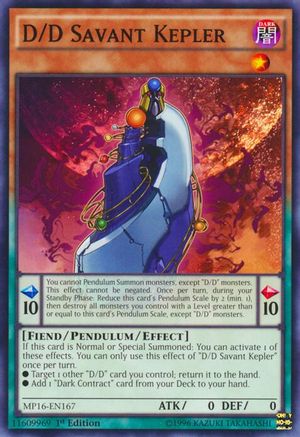 D/D Savant Kepler (Common) (MP16-EN167) - 2016 Mega-Tins Mega Pack Unlimited