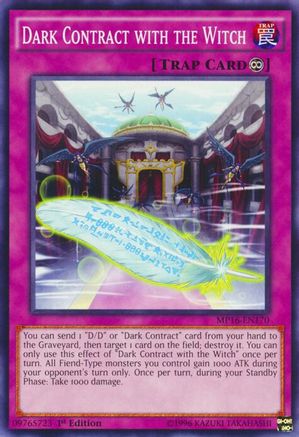 Dark Contract with the Witch (Common) (MP16-EN170) - 2016 Mega-Tins Mega Pack 1st Edition