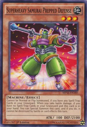Superheavy Samurai Prepped Defense (Common) (MP16-EN180) - 2016 Mega-Tins Mega Pack Unlimited