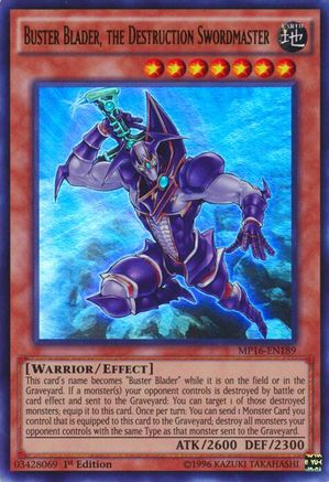 Buster Blader, the Destruction Swordmaster (Ultra Rare) (MP16-EN189) - 2016 Mega-Tins Mega Pack 1st Edition