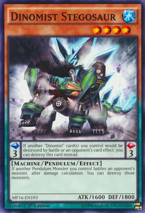 Dinomist Stegosaur (Common) (MP16-EN193) - 2016 Mega-Tins Mega Pack Unlimited