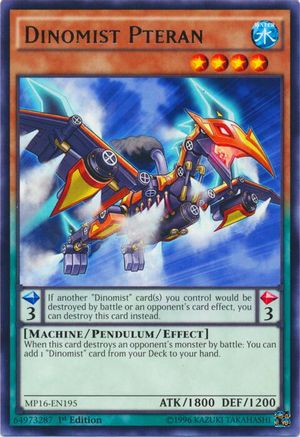 Dinomist Pteran (Rare) (MP16-EN195) - 2016 Mega-Tins Mega Pack 1st Edition