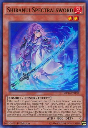 Shiranui Spectralsword (Ultra Rare) (MP16-EN199) - 2016 Mega-Tins Mega Pack 1st Edition