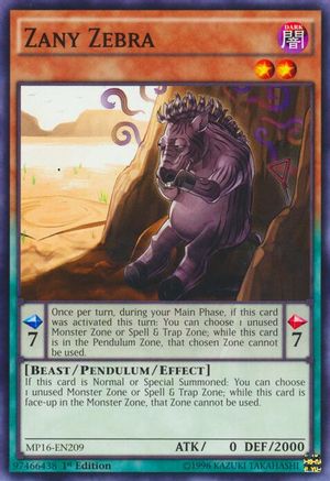 Zany Zebra (Common) (MP16-EN209) - 2016 Mega-Tins Mega Pack Unlimited