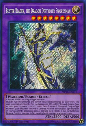 Buster Blader, the Dragon Destroyer Swordsman (Secret Rare) (MP16-EN210) - 2016 Mega-Tins Mega Pack 1st Edition