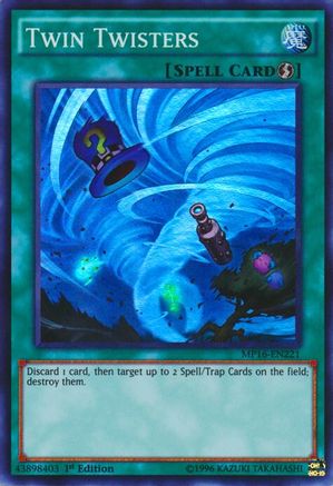 Twin Twisters (Super Rare) (MP16-EN221) - 2016 Mega-Tins Mega Pack 1st Edition