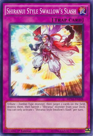 Shiranui Style Swallow's Slash (Common) (MP16-EN228) - 2016 Mega-Tins Mega Pack 1st Edition