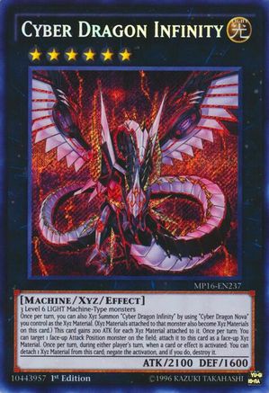 Cyber Dragon Infinity (Secret Rare) (MP16-EN237) - 2016 Mega-Tins Mega Pack 1st Edition