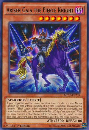 Arisen Gaia the Fierce Knight (Rare) (MP16-EN238) - 2016 Mega-Tins Mega Pack Unlimited