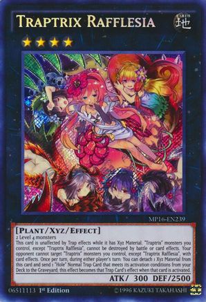 Traptrix Rafflesia (Secret Rare) (MP16-EN239) - 2016 Mega-Tins Mega Pack 1st Edition
