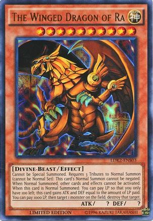 The Winged Dragon of Ra (Ultra Rare) (LDK2-ENS03) - Legendary Decks II Limited
