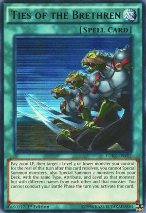 Ties of the Brethren (Ultra Rare) (LDK2-ENY02) - Legendary Decks II 1st Edition