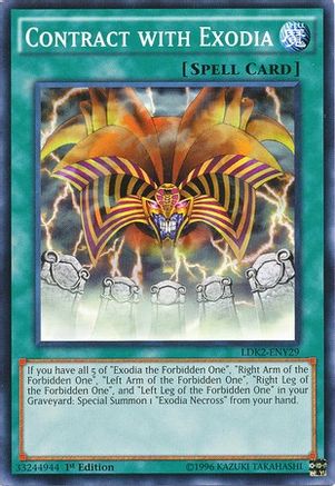 Contract with Exodia (Common) (LDK2-ENY29) - Legendary Decks II 1st Edition