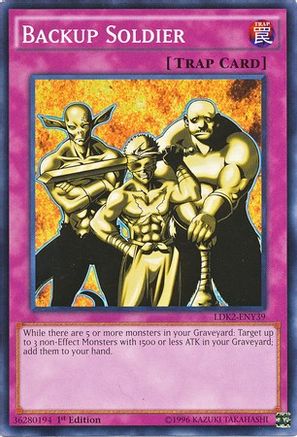Backup Soldier (Common) (LDK2-ENY39) - Legendary Decks II Unlimited