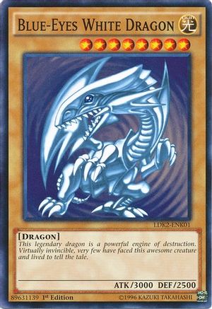 Blue-Eyes White Dragon (Version 2) (Common) (LDK2-ENK01) - Legendary Decks II Unlimited