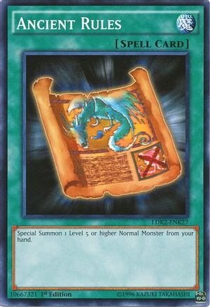 Ancient Rules (Common) (LDK2-ENK27) - Legendary Decks II 1st Edition