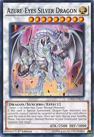 Azure-Eyes Silver Dragon (Common) (LDK2-ENK39) - Legendary Decks II Unlimited