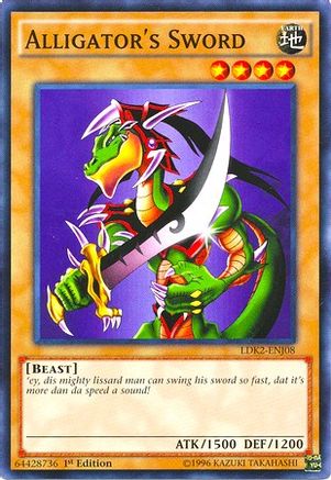 Alligator's Sword (Common) (LDK2-ENJ08) - Legendary Decks II 1st Edition
