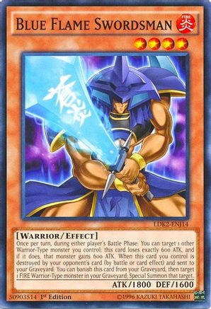 Blue Flame Swordsman (Common) (LDK2-ENJ14) - Legendary Decks II 1st Edition