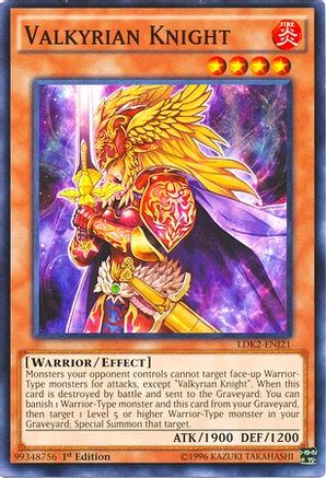 Valkyrian Knight (Common) (LDK2-ENJ21) - Legendary Decks II 1st Edition