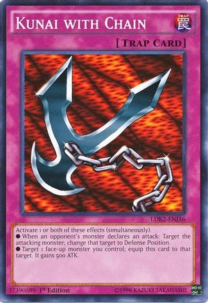 Kunai with Chain (Common) (LDK2-ENJ36) - Legendary Decks II Unlimited