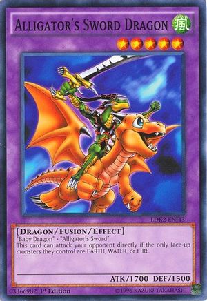 Alligator's Sword Dragon (Common) (LDK2-ENJ43) - Legendary Decks II 1st Edition