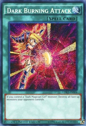 Dark Burning Attack (Secret Rare) (LDK2-ENS04) - Legendary Decks II Limited