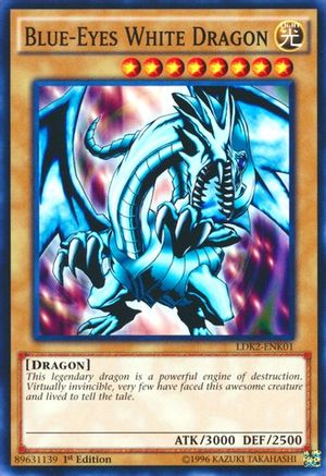 Blue-Eyes White Dragon (Version 1) (Common) (LDK2-ENK01) - Legendary Decks II 1st Edition
