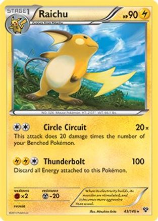 Raichu (Battle Arena Deck Exclusive) (043/146) [Deck Exclusives] - Rare