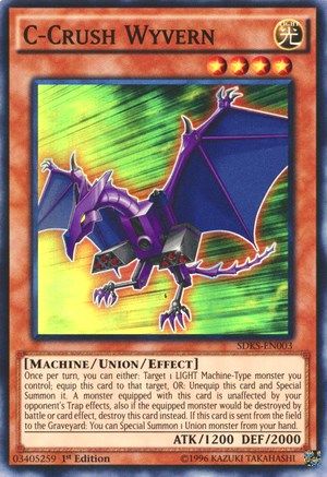 C-Crush Wyvern (Super Rare) (SDKS-EN003) - Structure Deck: Seto Kaiba 1st Edition