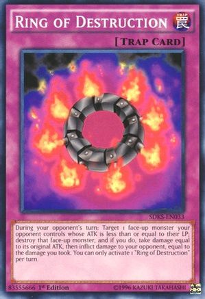 Ring of Destruction (Common) (SDKS-EN033) - Structure Deck: Seto Kaiba 1st Edition