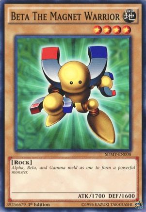 Beta The Magnet Warrior (Common) (SDMY-EN008) - Structure Deck: Yugi Muto 1st Edition