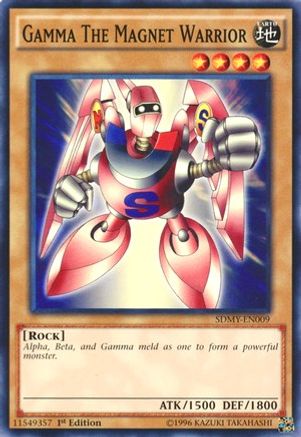 Gamma The Magnet Warrior (Common) (SDMY-EN009) - Structure Deck: Yugi Muto 1st Edition