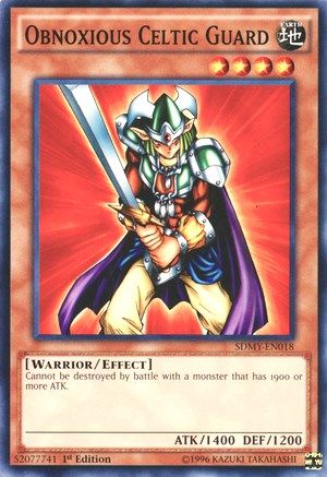 Obnoxious Celtic Guard (Common) (SDMY-EN018) - Structure Deck: Yugi Muto 1st Edition
